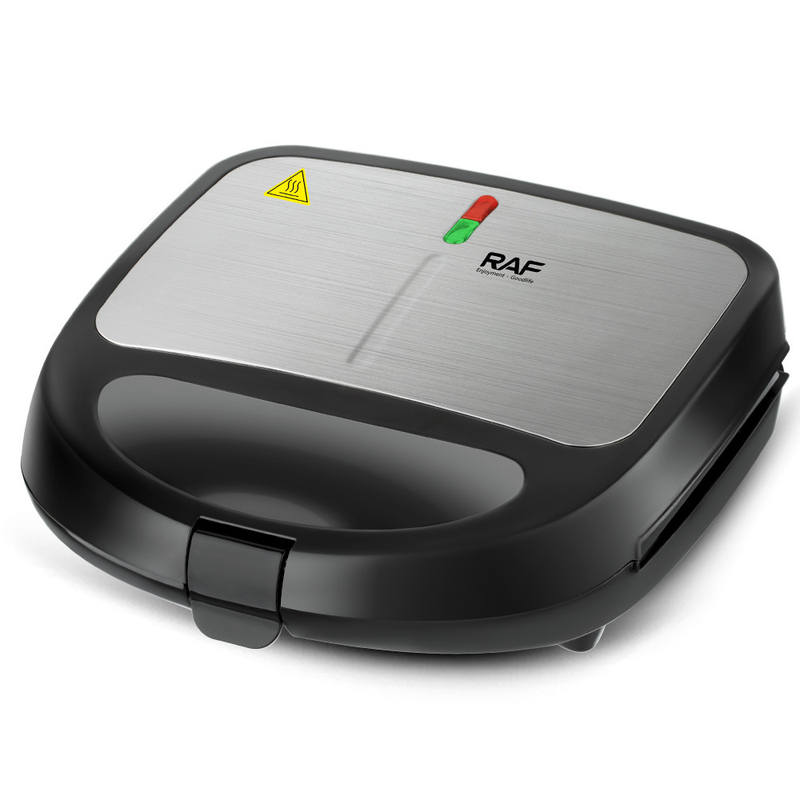 RAF R.214 Multi-functional Breakfast Maker 750W Double Sided Grill, 3 Interchangeable Plates for Sandwich/Waffle/Steak, Non-Stick Coating Wide Voltage 110-220V Household Electric Press Grill - Image 3