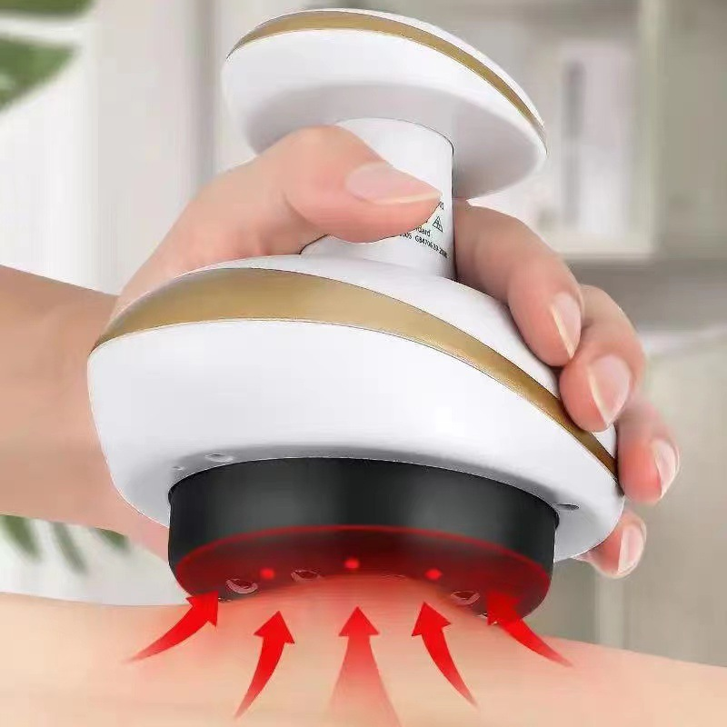 Electric Vacuum Scraping Massager, 6 Gear Suction & Heating Red Light Hot Compress Cupping Therapy Device with Magnetic Steel Beads for Back Belly Leg Home Use - Image 7