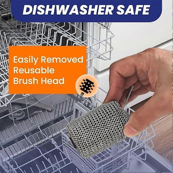 Electric Grill Brush Cleaner Cordless Rotating Brushless for Outdoor Grilling Brown - Image 5