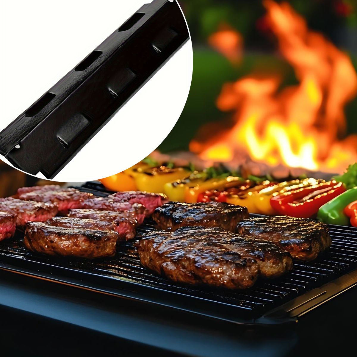 3-Pack Grill Heating Plates Black - Image 6