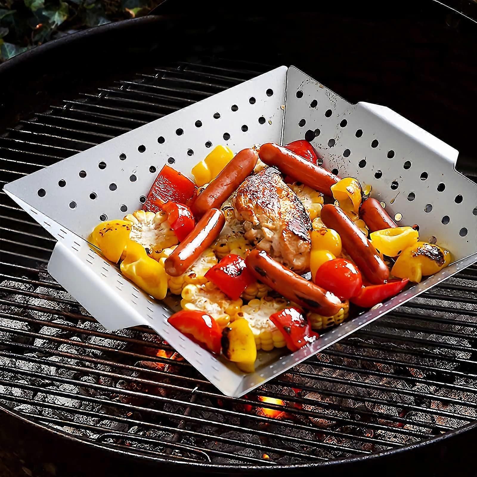 Stainless Steel Grill Pan Vegetable Grill Basket FLYE1392 - Image 1