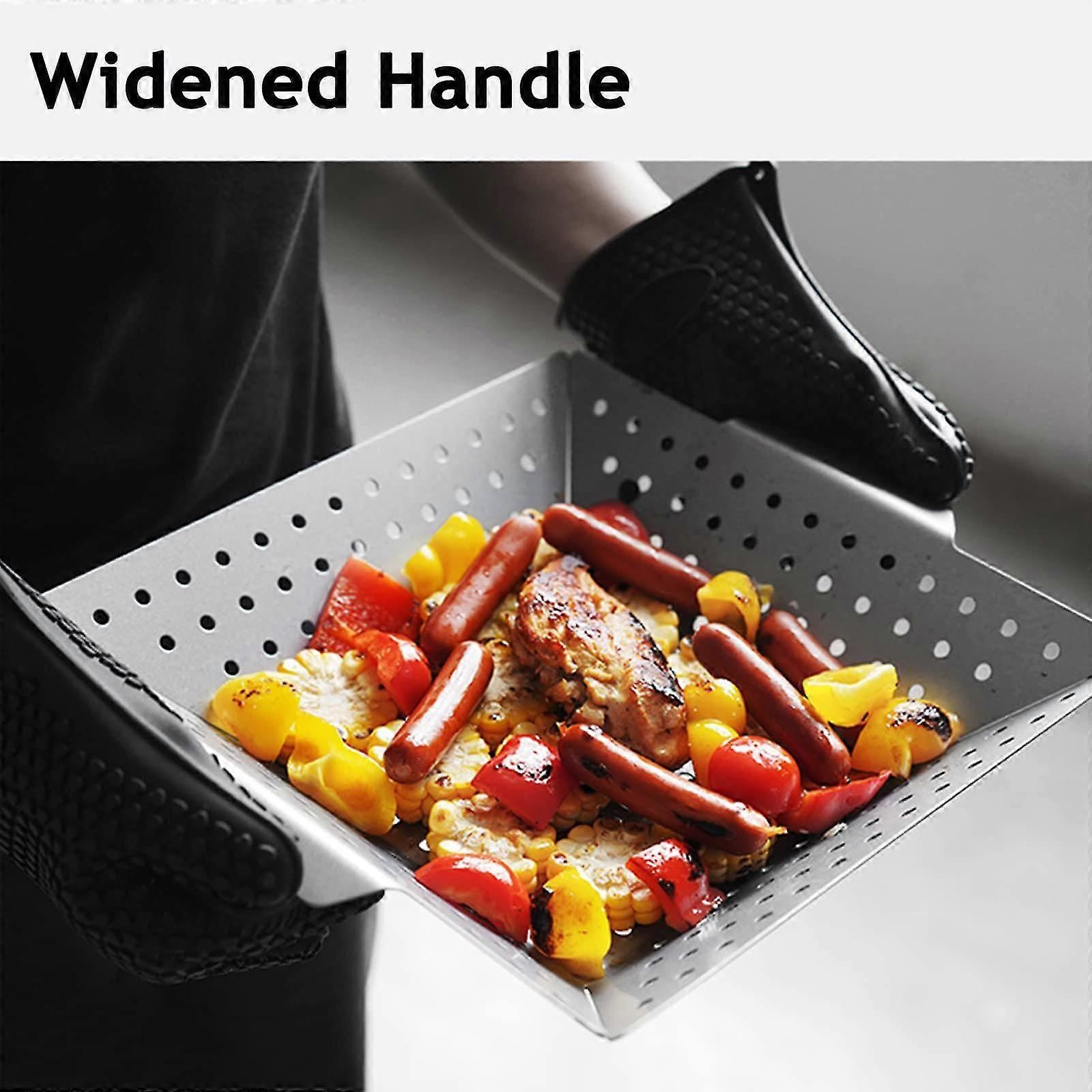 Stainless Steel Grill Pan Vegetable Grill Basket FLYE1392 - Image 5