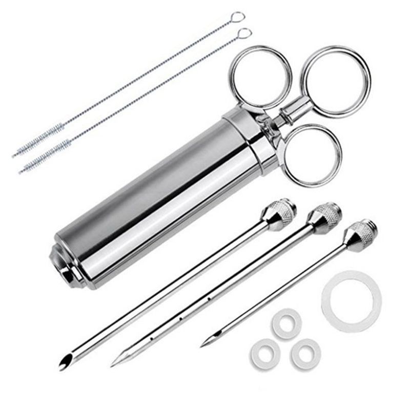 Stainless Steel Meat Injector Marinade Injector for Grilling Yellow - Image 5