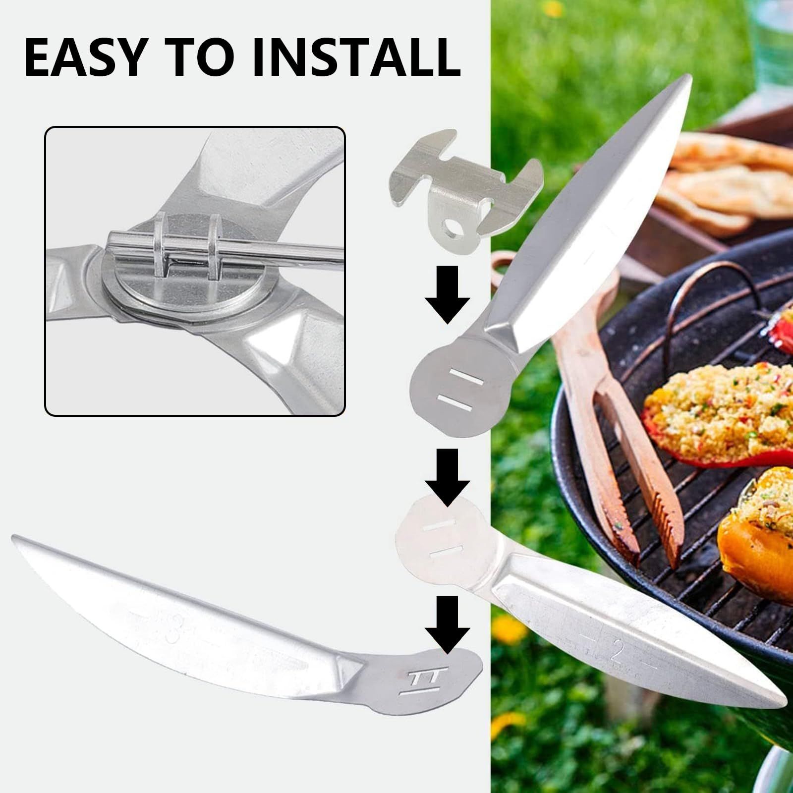 One-Touch Cleaning System Kit 7444 Compatible with Weber Kettle Grill, 22.5 Inch - Image 4