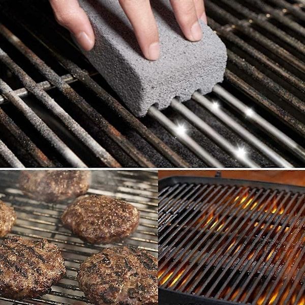 4-Pack Grill Cleaning Stone Blocks for BBQ Grill Plate and Flat Top - Image 2