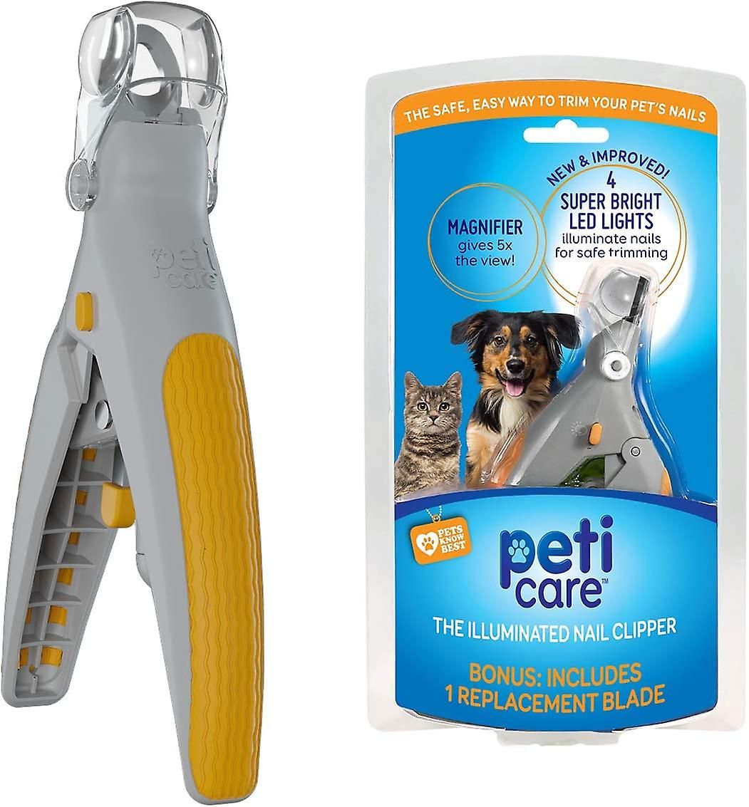 Pet Nail Clippers with LED Light 5x Magnifier and Nail Catcher for Cats and Dogs - Image 1