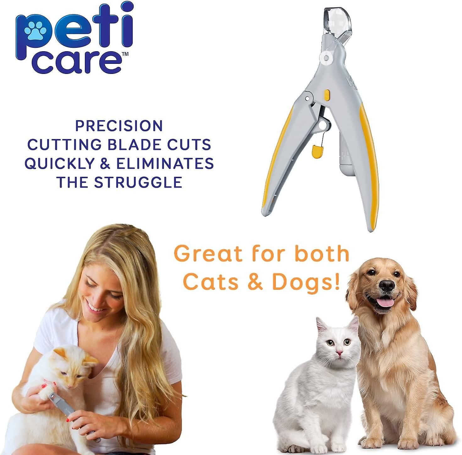 Pet Nail Clippers with LED Light 5x Magnifier and Nail Catcher for Cats and Dogs - Image 4
