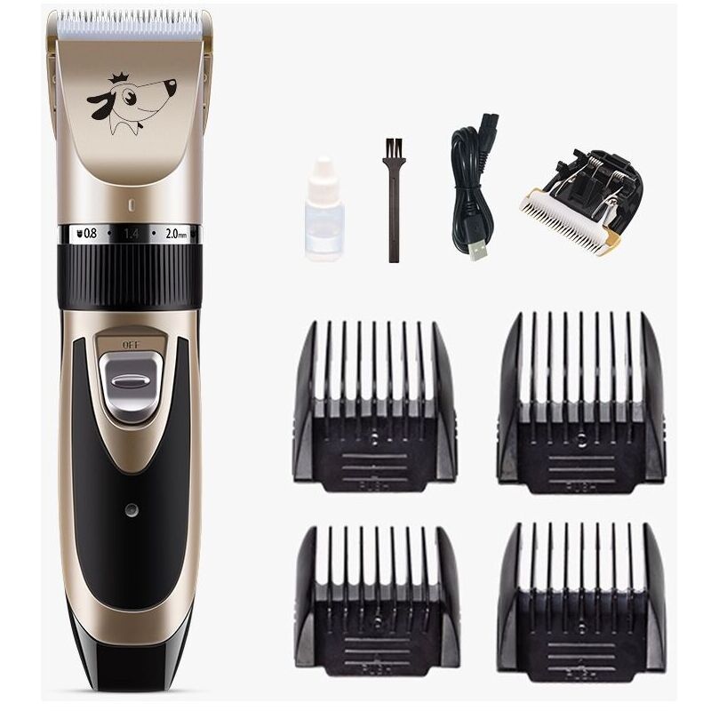 Professional Dog Clippers for Long Thick Hair Rechargeable Electric Clipper Set for Dogs and Cats - Image 1