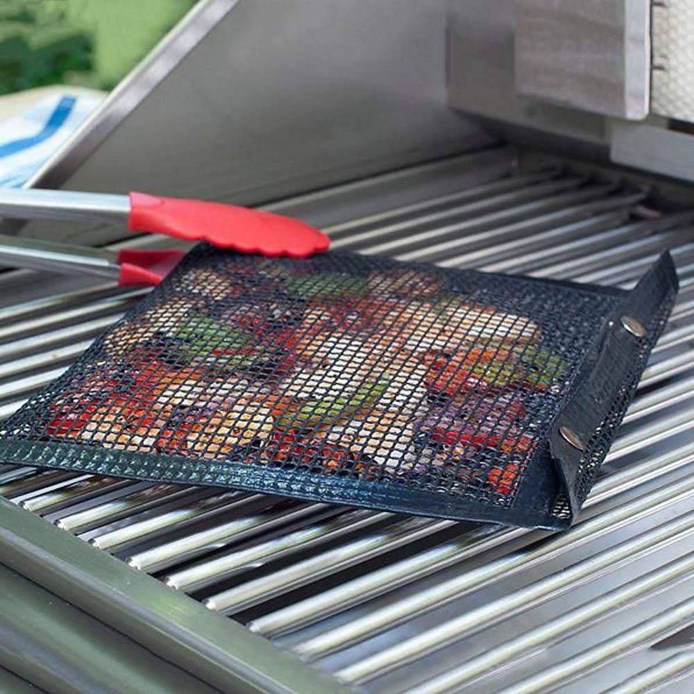 2-Pack Mesh Grill Bags for Grilling Black - Image 1