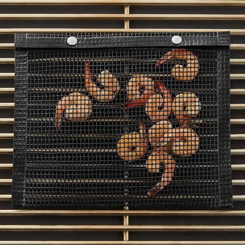 2-Pack Mesh Grill Bags for Grilling Black - Image 2