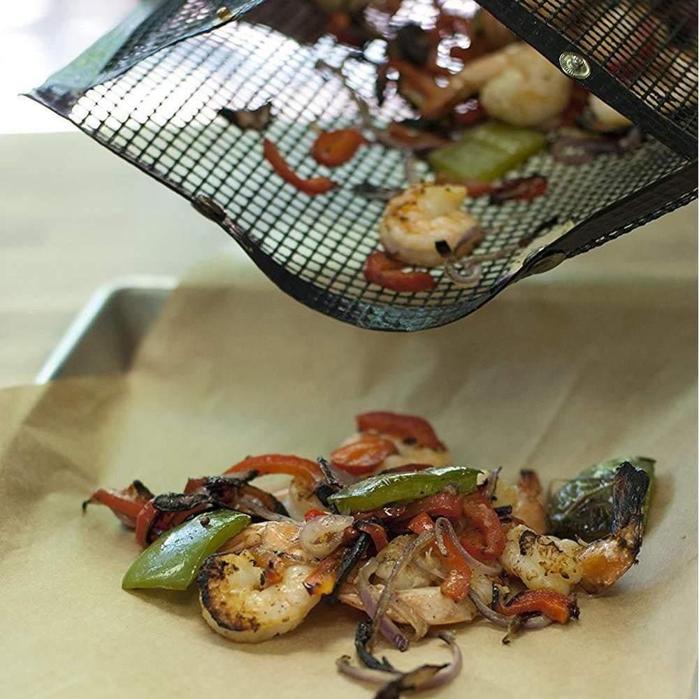 2-Pack Mesh Grill Bags for Grilling Black - Image 4