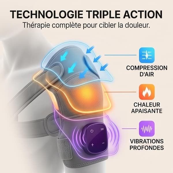Shoulder Massager with Shiatsu Heat 3 Levels Compression and Vibration for Neck Legs and Shoulders - Image 2