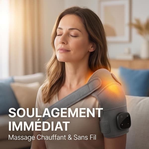 Shoulder Massager with Shiatsu Heat 3 Levels Compression and Vibration for Neck Legs and Shoulders - Image 4