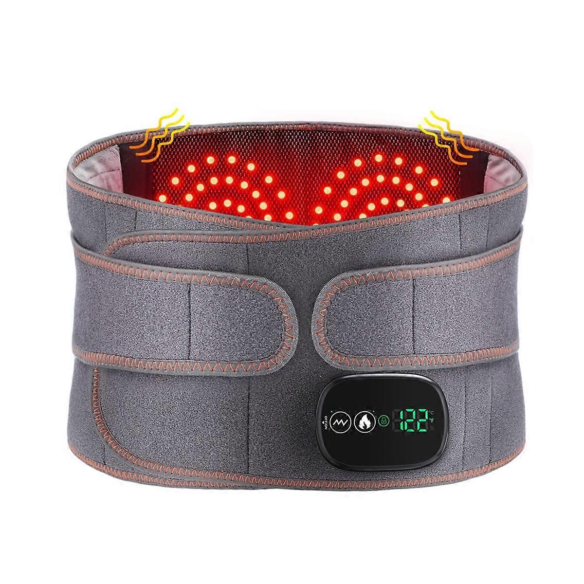 Rechargeable Heating Massage Belt with Warm Compress and Red Light - Image 1