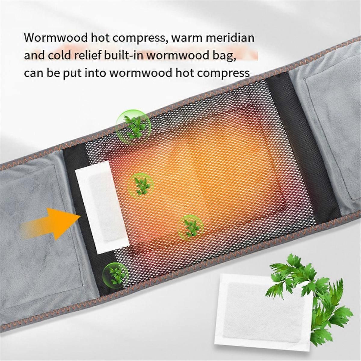 Rechargeable Heating Massage Belt with Warm Compress and Red Light - Image 4