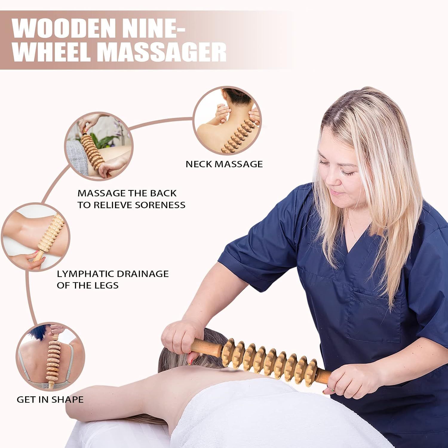 3-in-1 Wood Therapy Massage Tool Kit for Maderoterapia and Lymphatic Drainage - Image 4