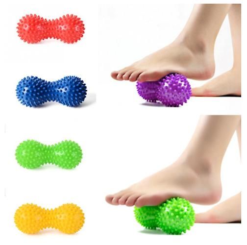 Peanut Muscle Massage Roller Stick for Yoga and Body Massage Multicolor - Image 1