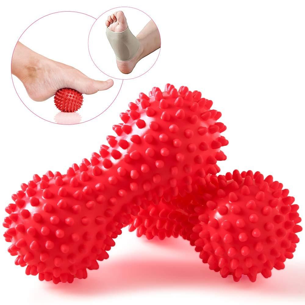 Peanut Muscle Massage Roller Stick for Yoga and Body Massage Multicolor - Image 2