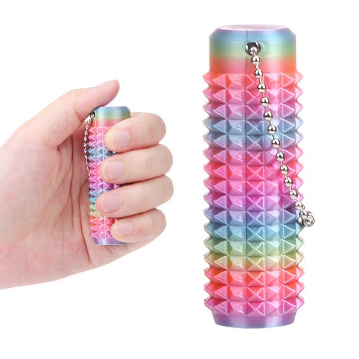 Spiky Fidget Keychain for Anxiety Relief and Finger Pressure Massage - Image 1