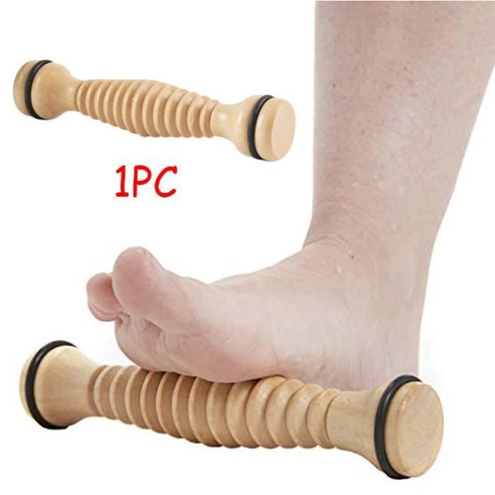 Wooden Foot Massage Roller for Reflexology and Acupressure - Image 1