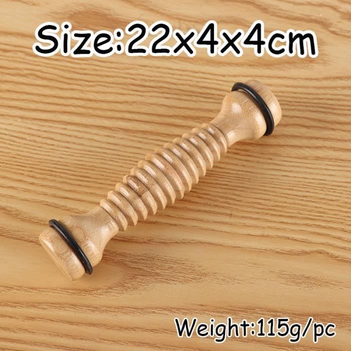 Wooden Foot Massage Roller for Reflexology and Acupressure - Image 2