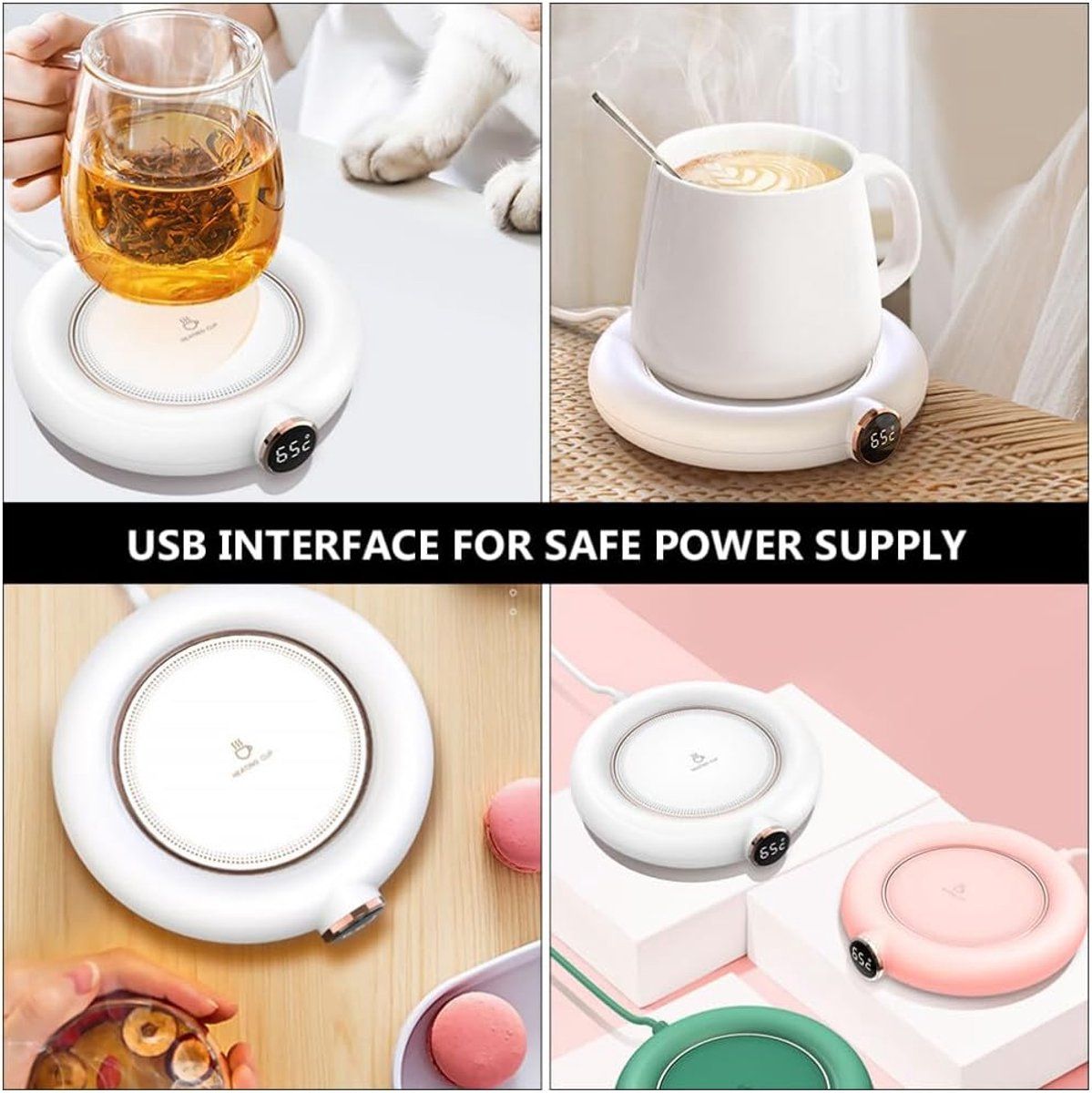 USB Coffee Cup Warmer Plate for Home and Tea Cups - Image 3