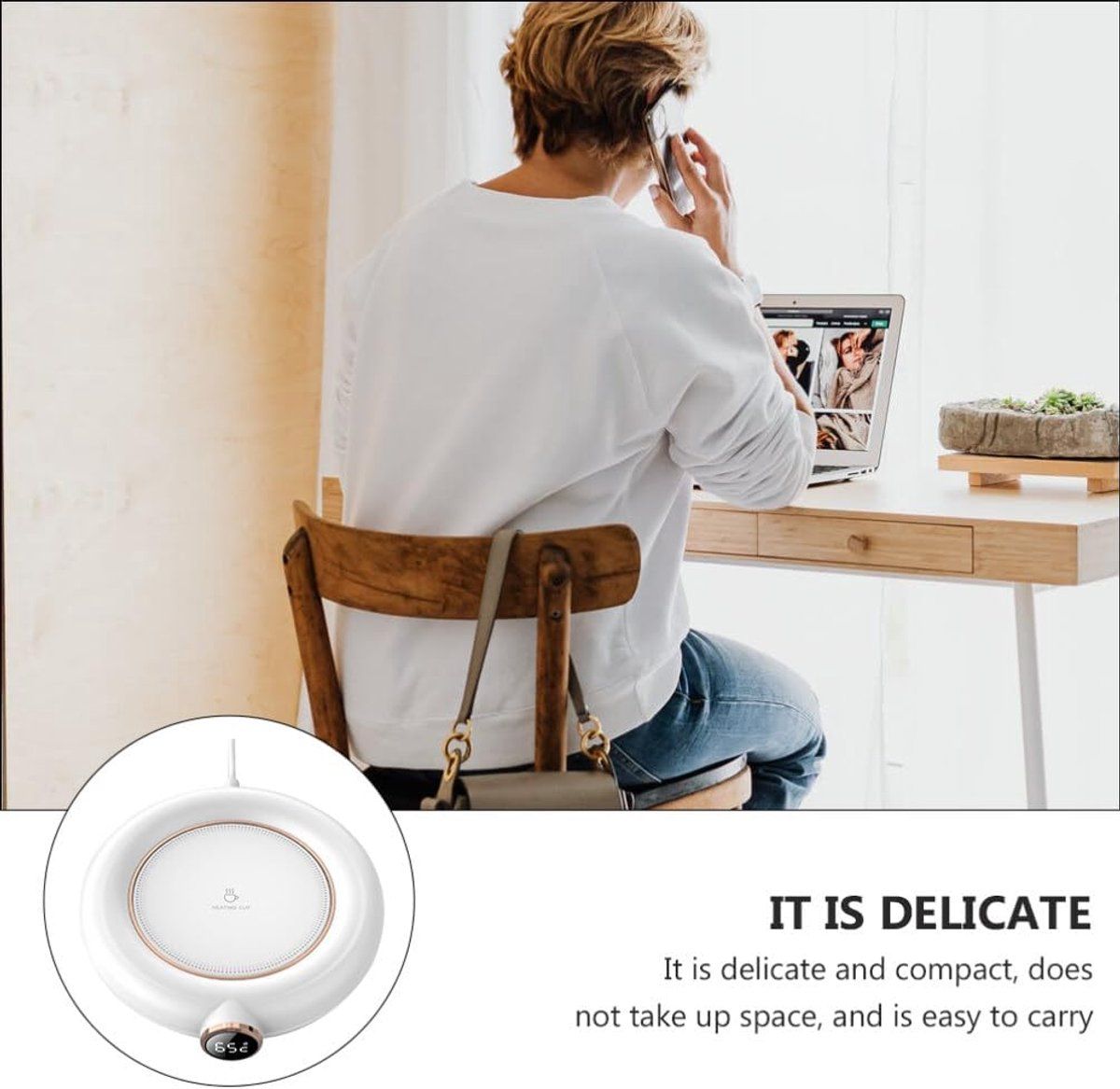 USB Coffee Cup Warmer Plate for Home and Tea Cups - Image 6
