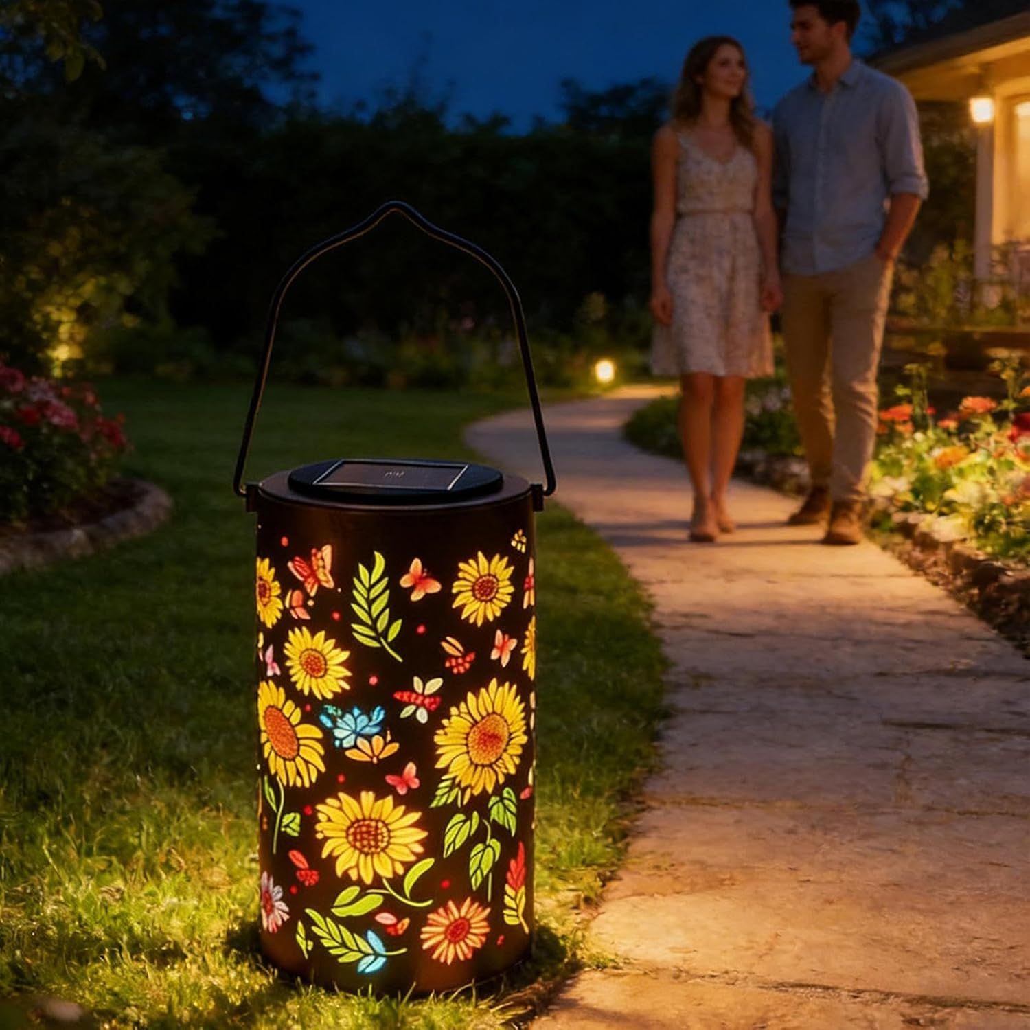 Solar Garden Lights Weatherproof LED Lighting for Backyard Patio Balcony Path and Garage - Image 3