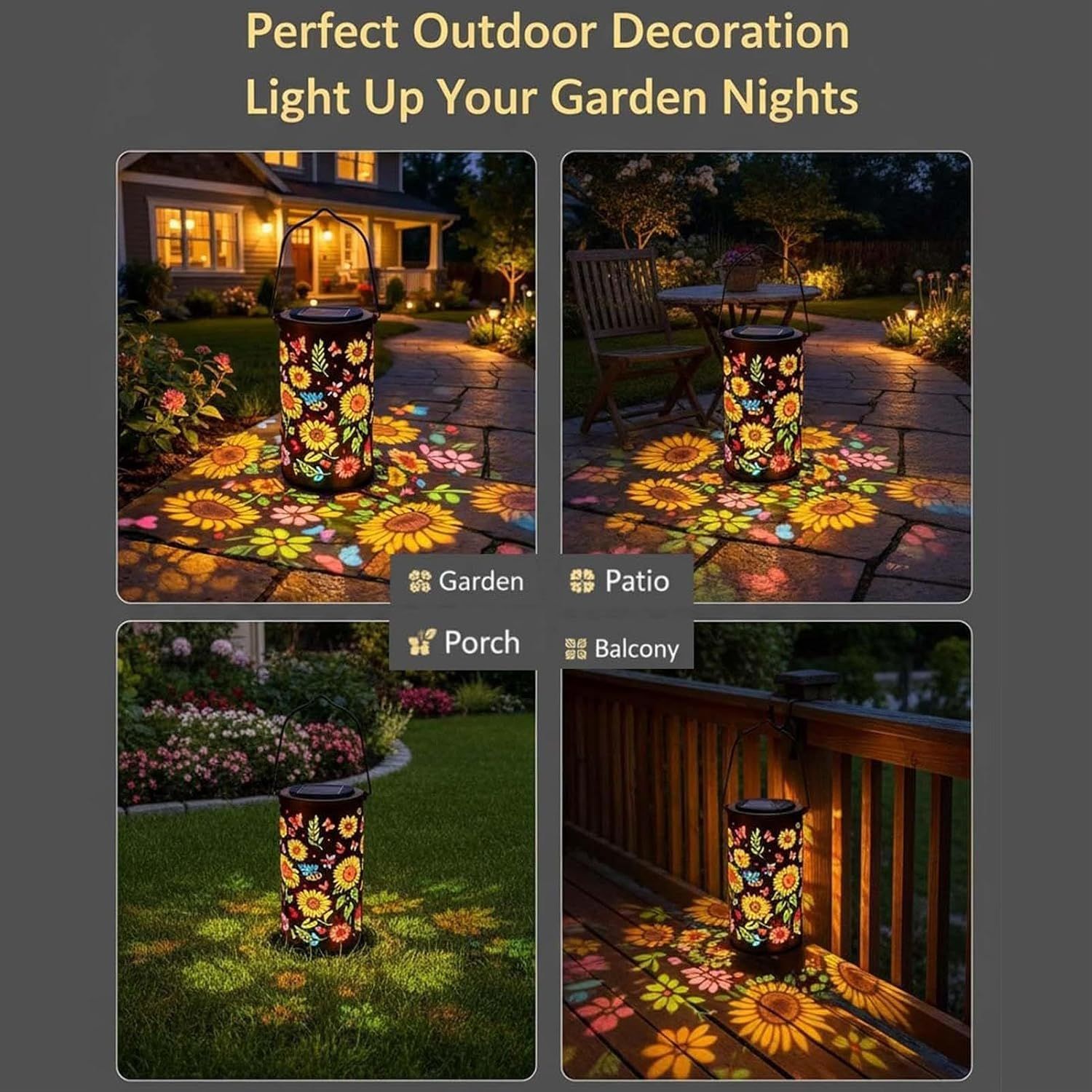 Solar Garden Lights Weatherproof LED Lighting for Backyard Patio Balcony Path and Garage - Image 5