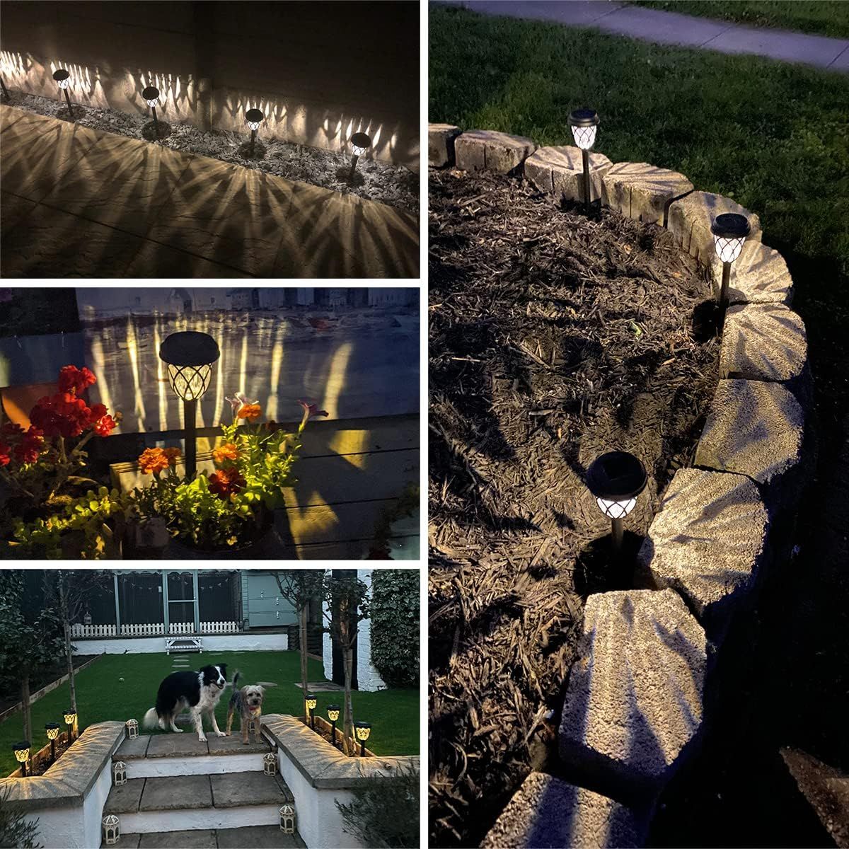 6-Pack Solar Garden Lights Waterproof LED Path Lights - Image 6
