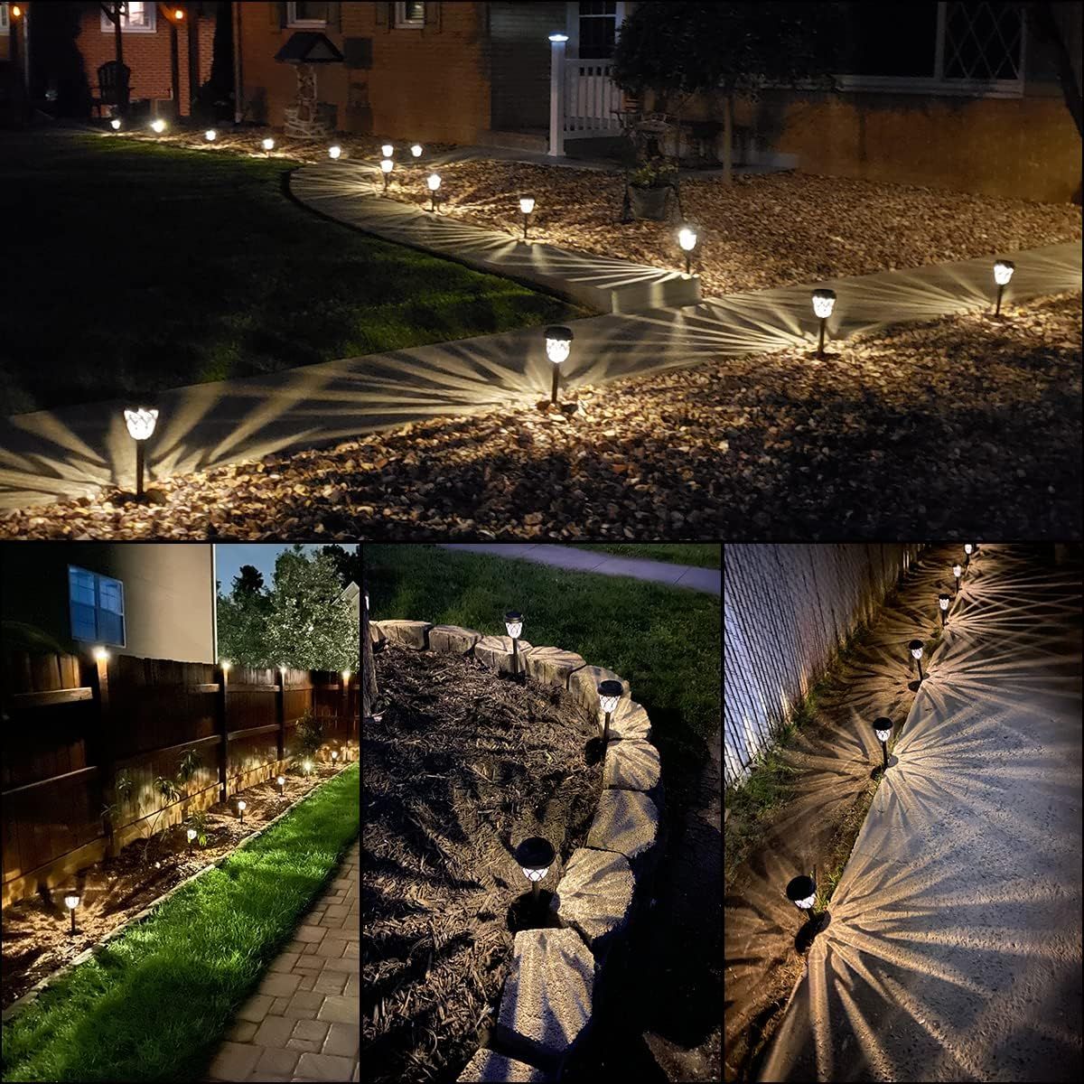6-Pack Solar Garden Lights Waterproof LED Path Lights - Image 7