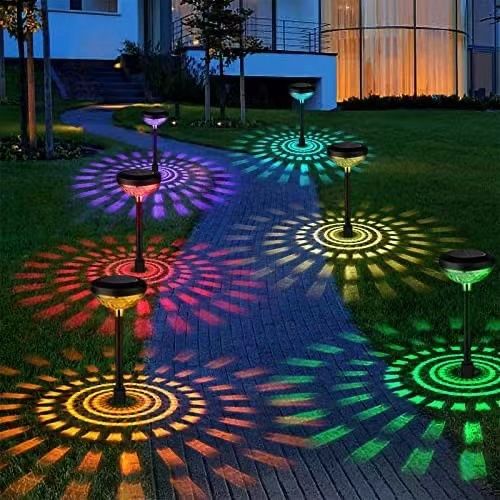 2-Piece Solar Garden Lights for Outdoor Use - Image 1