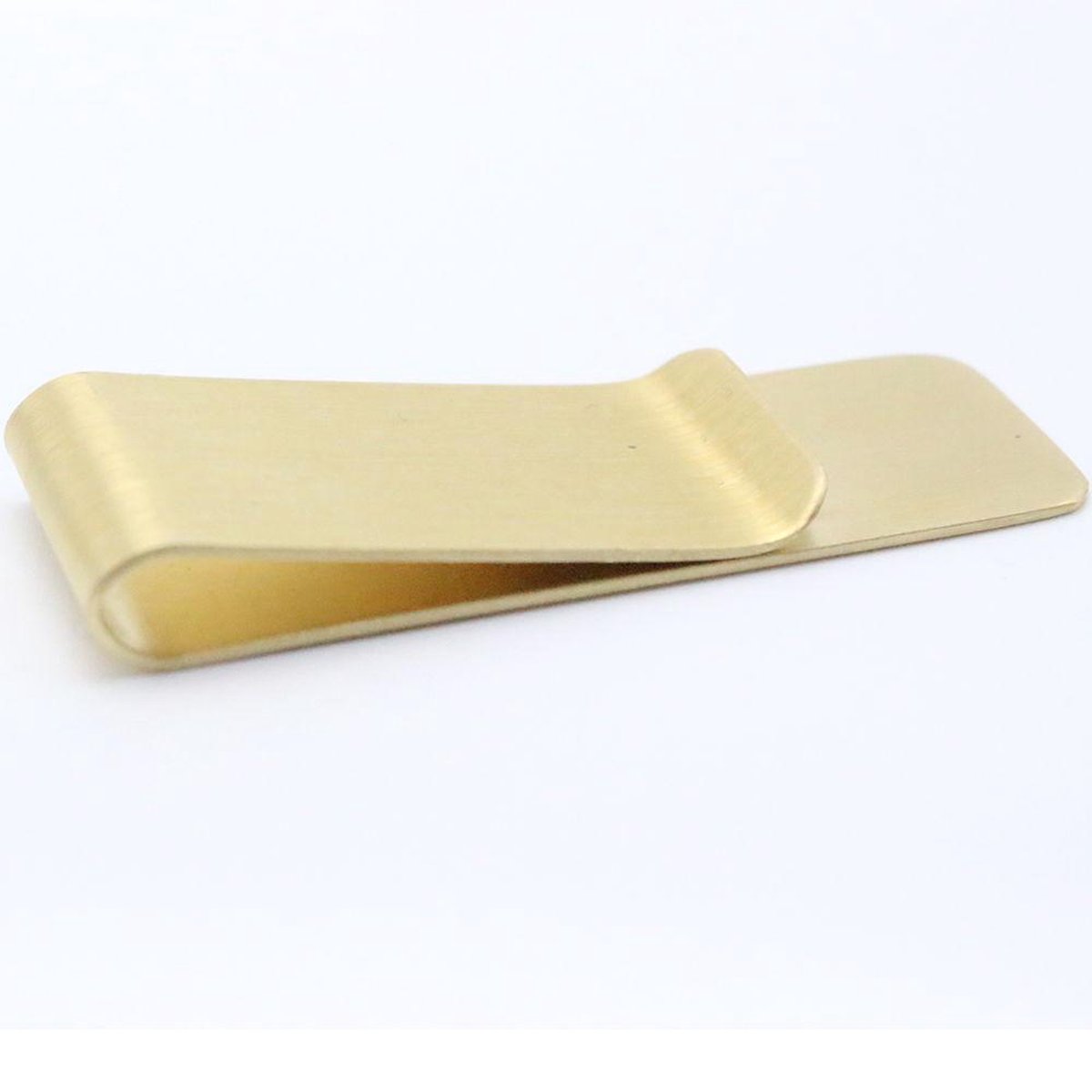 Gold-colored money clip - 5.5x2.0cm - Image 4