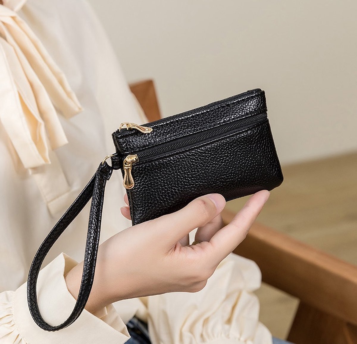 Luxury Protective Case for Car Key | Portable Wallet | Key Pouch | Car Key Pouch | Car Key Case | PU Leather | Black - Image 5