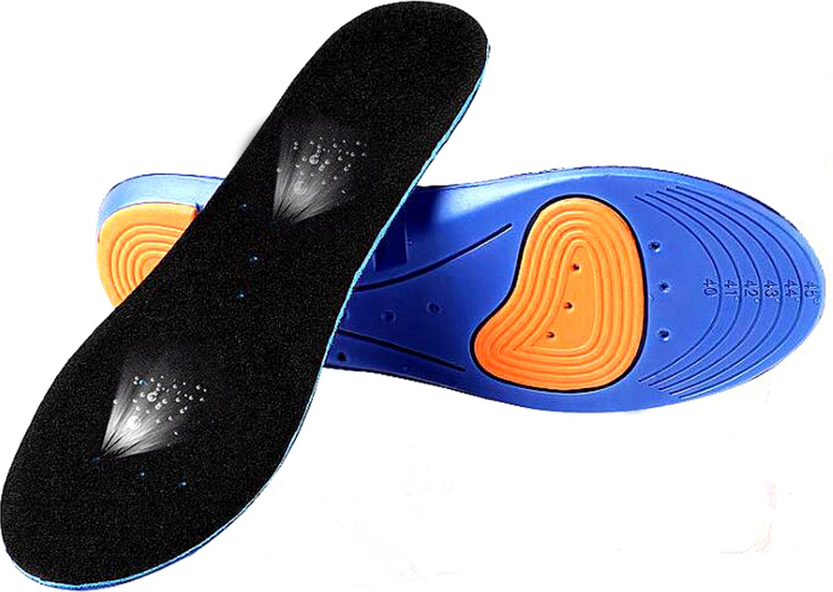 Gel Insoles | Medical PU Material | Insoles | Footpads | Blue | 41 - 46 - Image 3