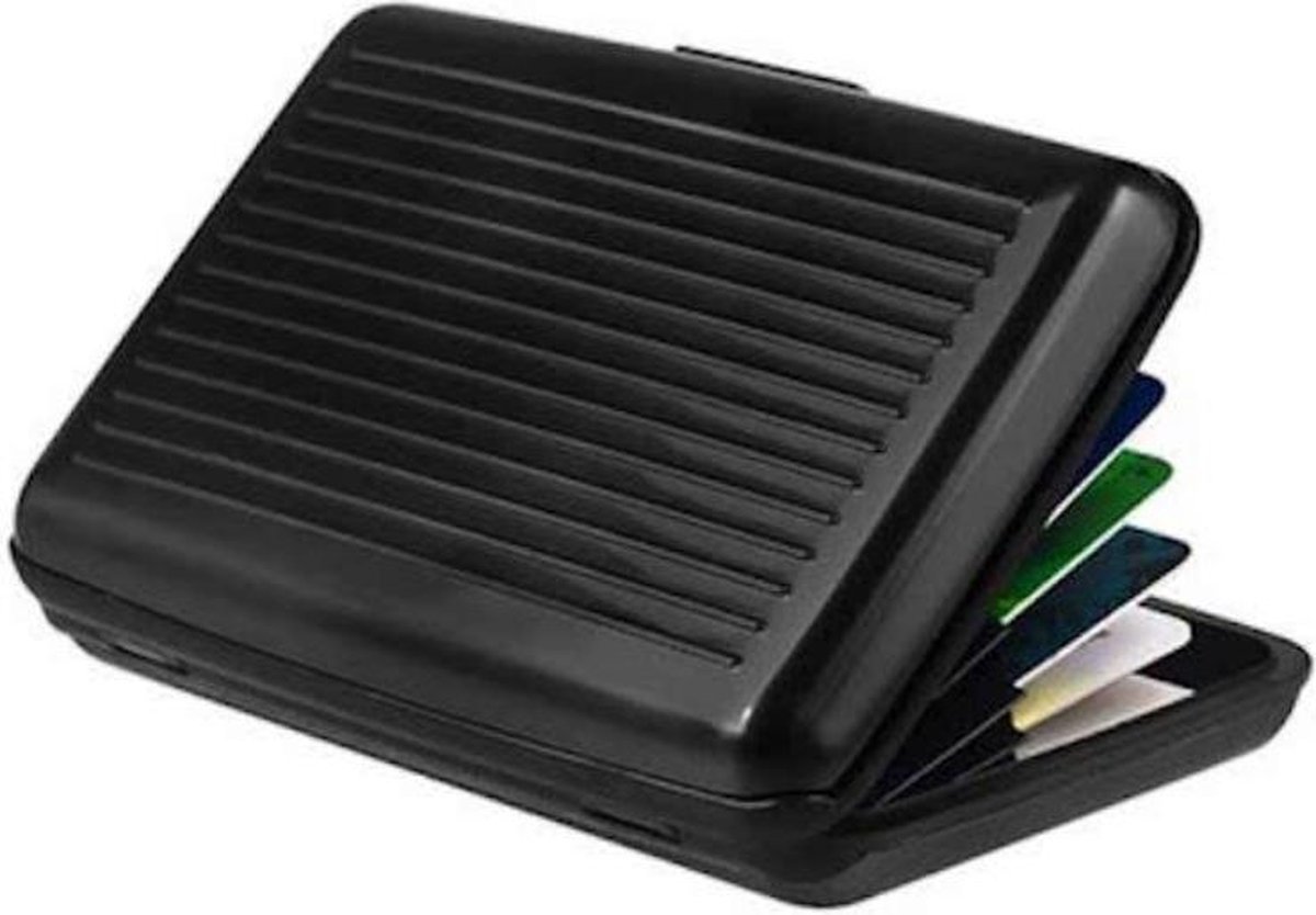 Aluminum Card Holder | Card Holder | Aluminum Wallet | Wallet | Card Holder | Black - Image 1