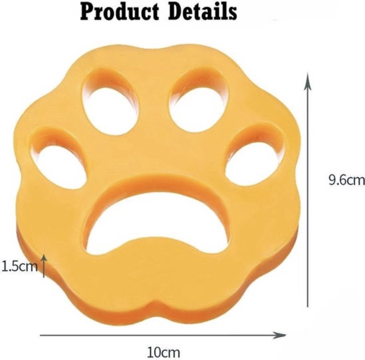 ALG-Shop - Pet hair remover - 2 pieces - Washing machine cleaner - Dog hair remover for washing machine and dryer - Fluffy paws - Image 2