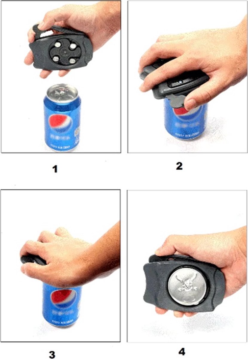 Topless Can Opener | Can Opener | Multi-functional Can Opener | Can Opener | Bar Tool | Grey - Image 4