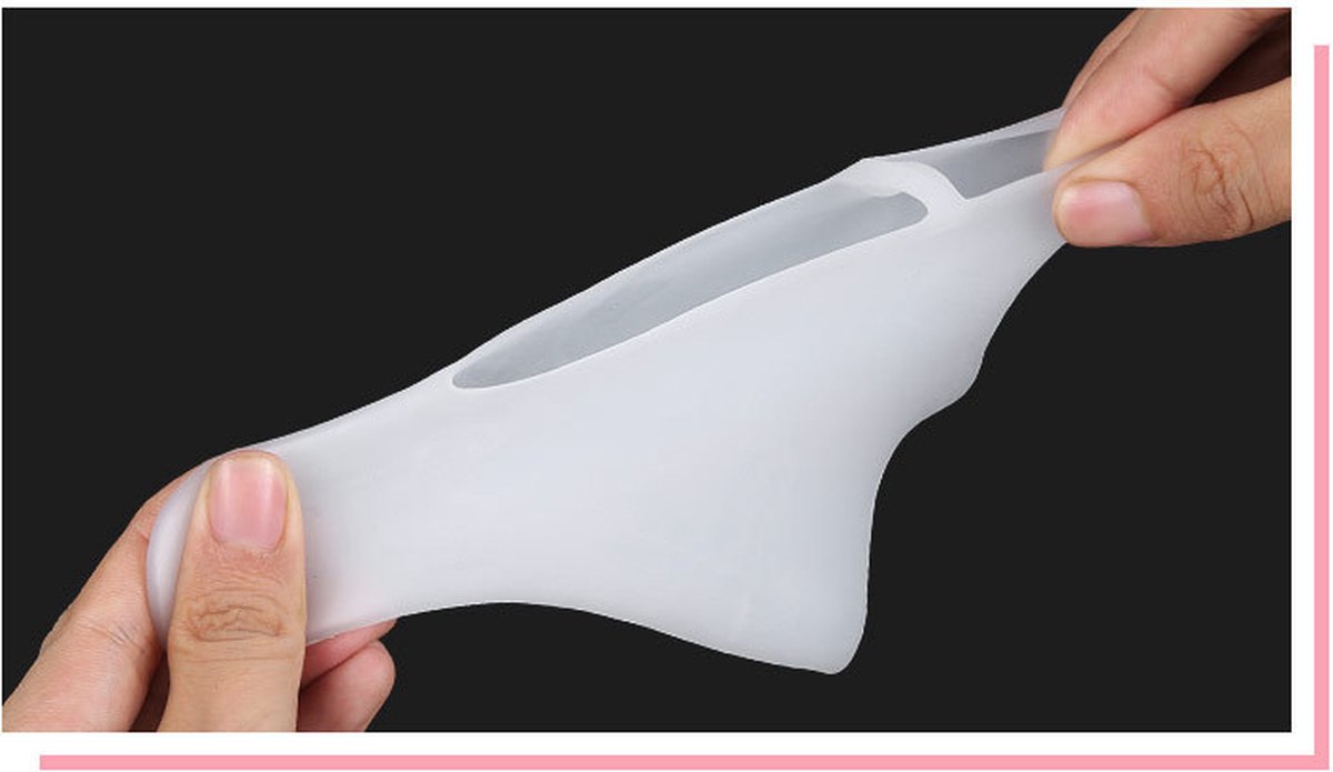 Silicone Gel Sock Toe Corrector | Toe Separator | Hallux Valgus | Straighten Big Toe | Shock Absorbing | Gel Sock | White | 1 Pair - Image 5