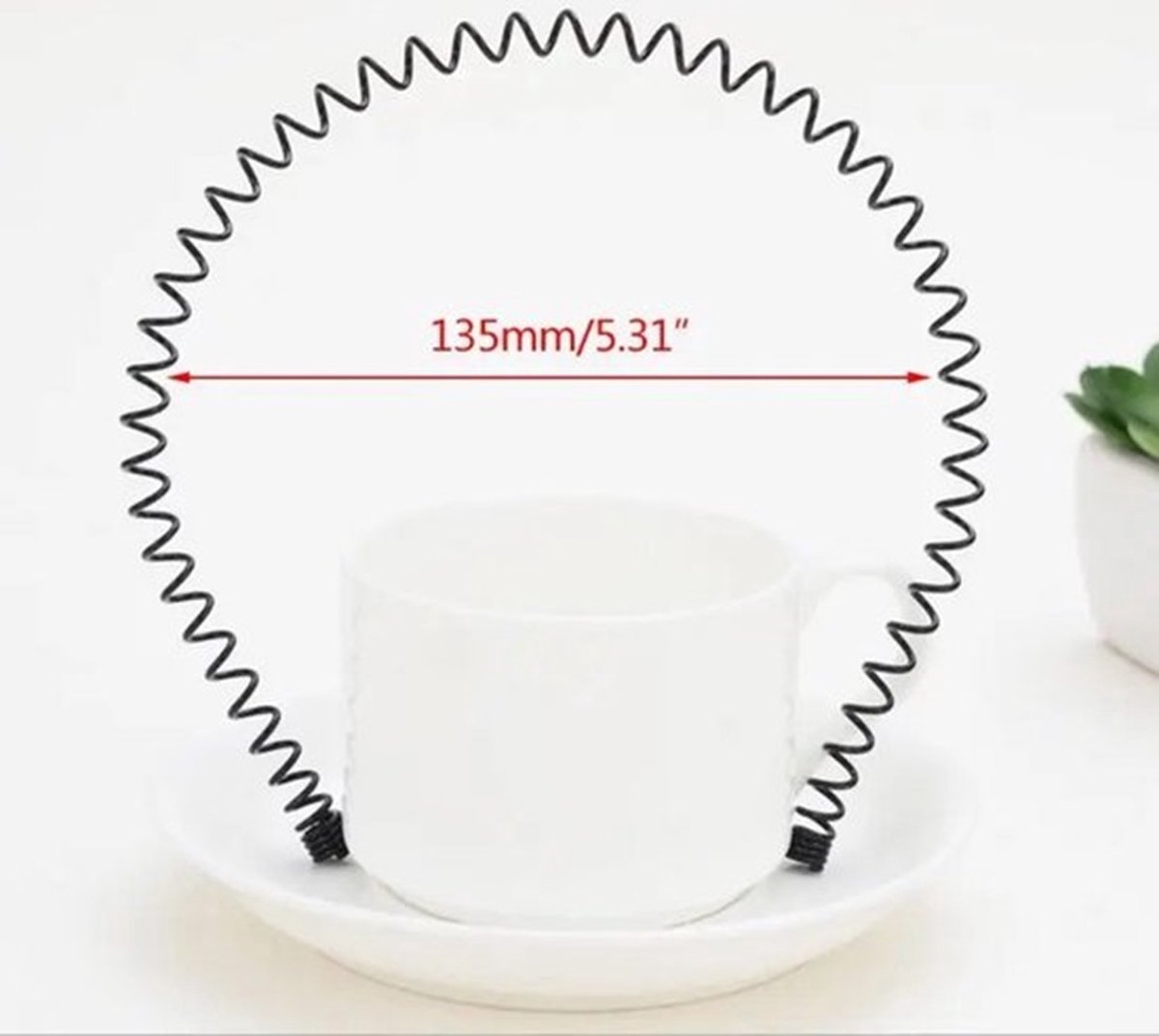 2x Wave Tiara Sport II Headband I Hairband I Unisex I Metal I Black - Image 4