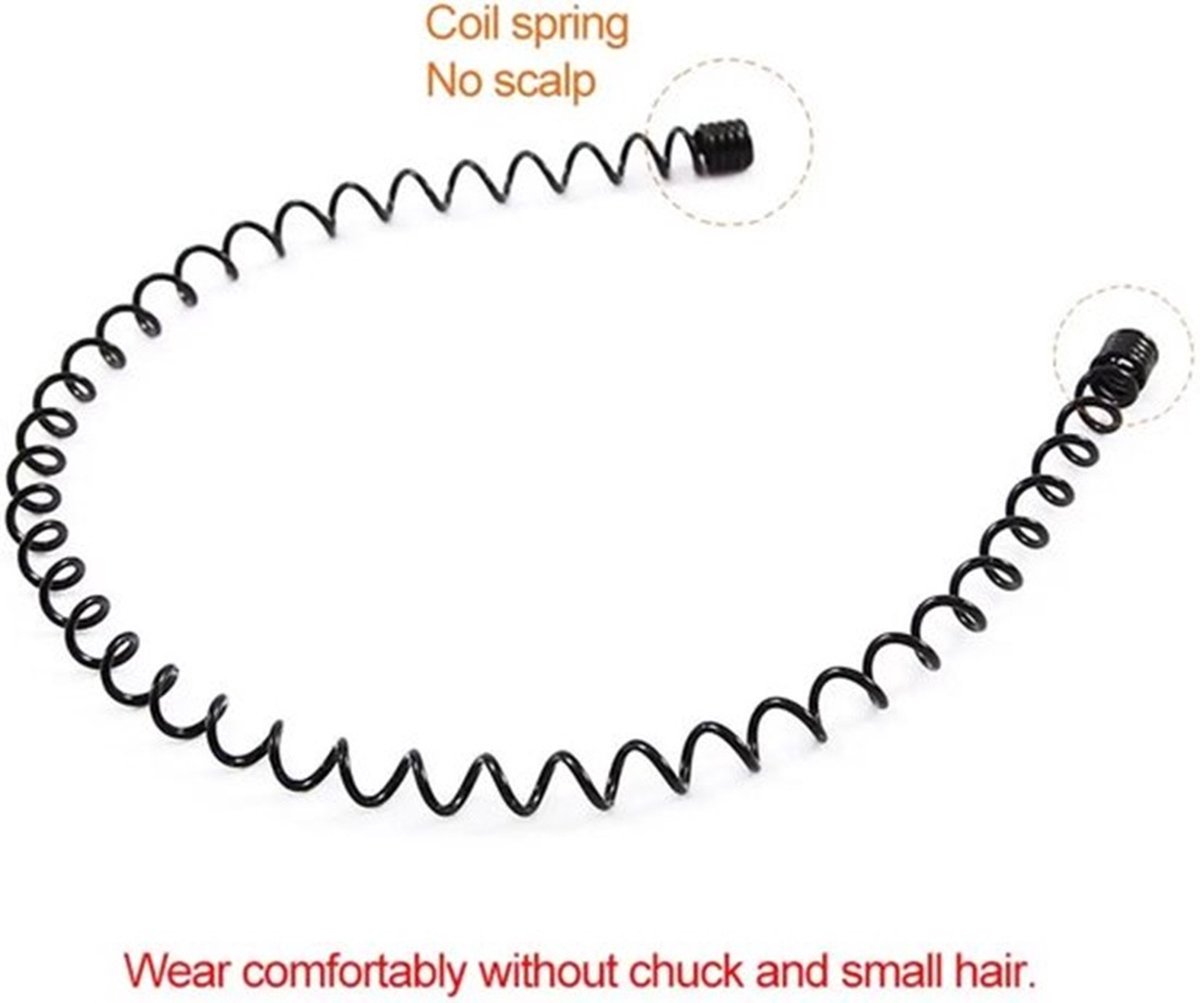 2x Wave Tiara Sport II Headband I Hairband I Unisex I Metal I Black - Image 5