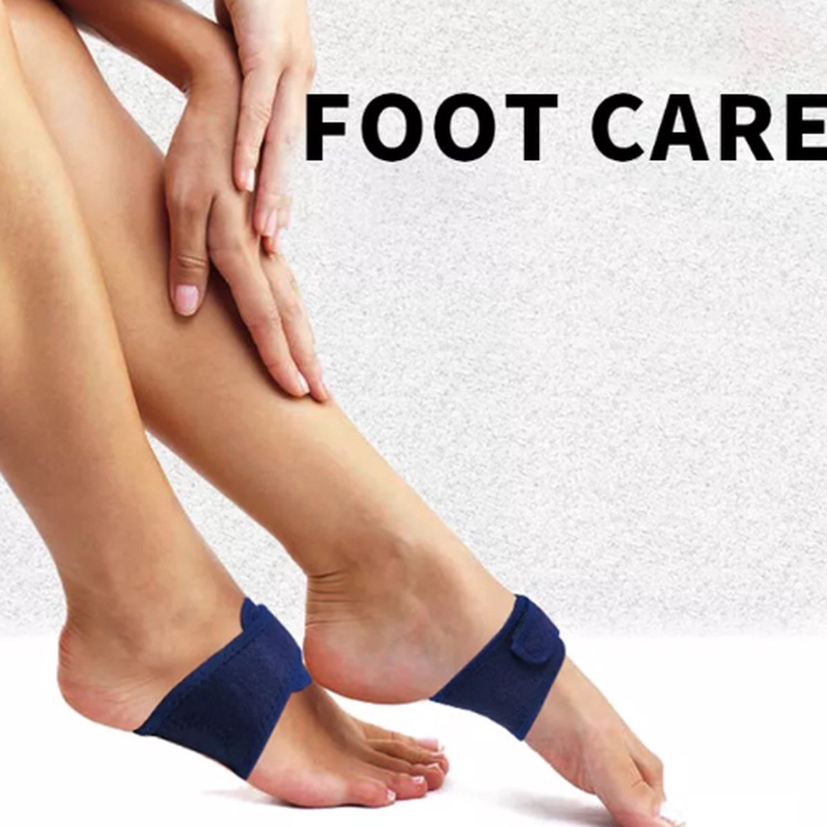 Elastic Midfoot Support Cushions | Arch Brace | Insoles for Flat Feet | Brace for Flat Feet | Adjustable | Blue | 2 Pieces - Image 3