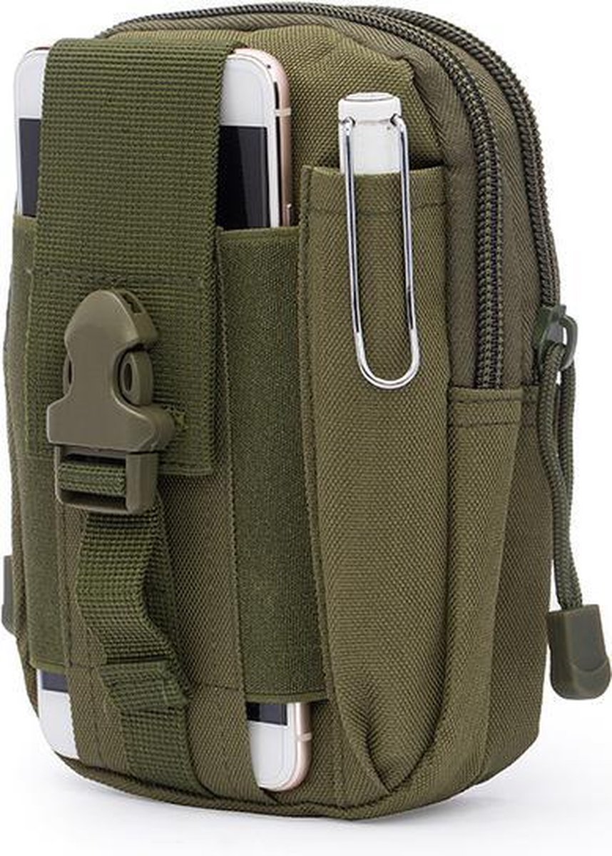 Waterproof Nylon Waist Bag - Anti-Theft - Outdoor Belt Bag - Green - Image 1