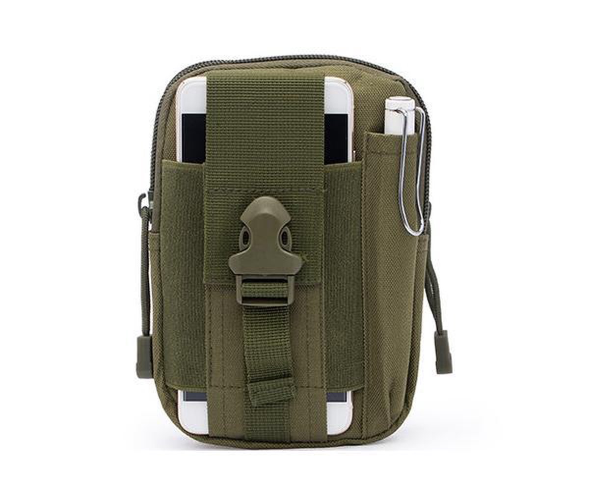 Waterproof Nylon Waist Bag - Anti-Theft - Outdoor Belt Bag - Green - Image 2