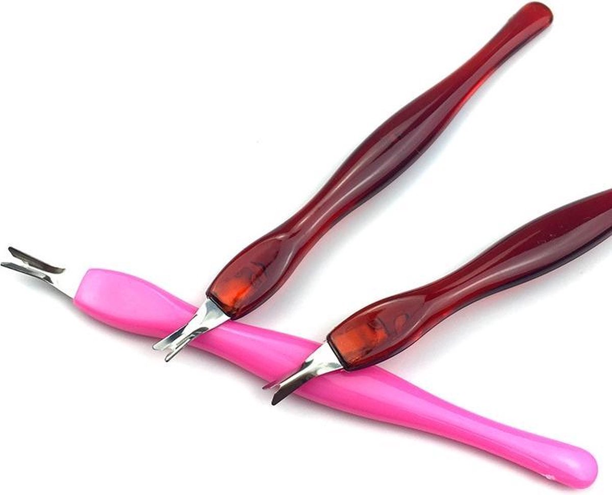 Cuticle trimmer - Cuticle knife - Nail fork - Brown - Image 1