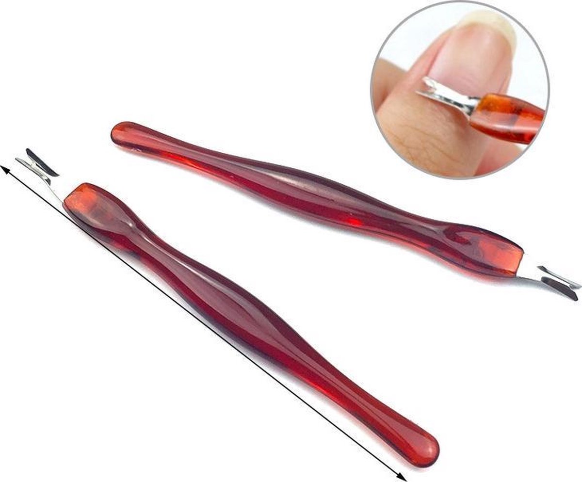 Cuticle trimmer - Cuticle knife - Nail fork - Brown - Image 2