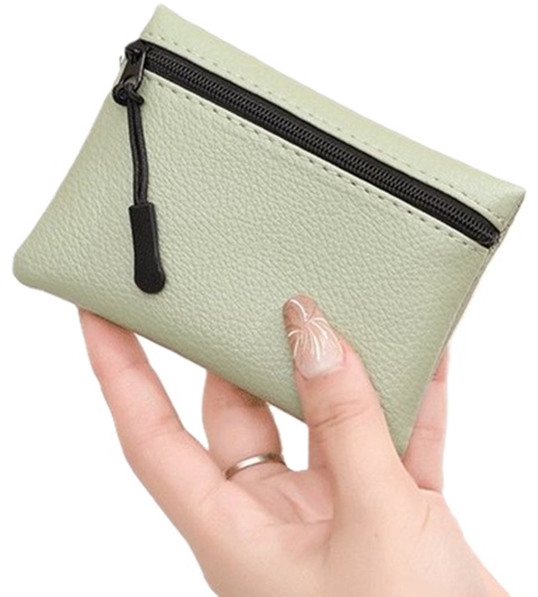 Trendy Protective Cover for Car Key | Key Pouch | Car Key Pouch | Car Key Case | PU Leather | Unisex | Green - Image 1