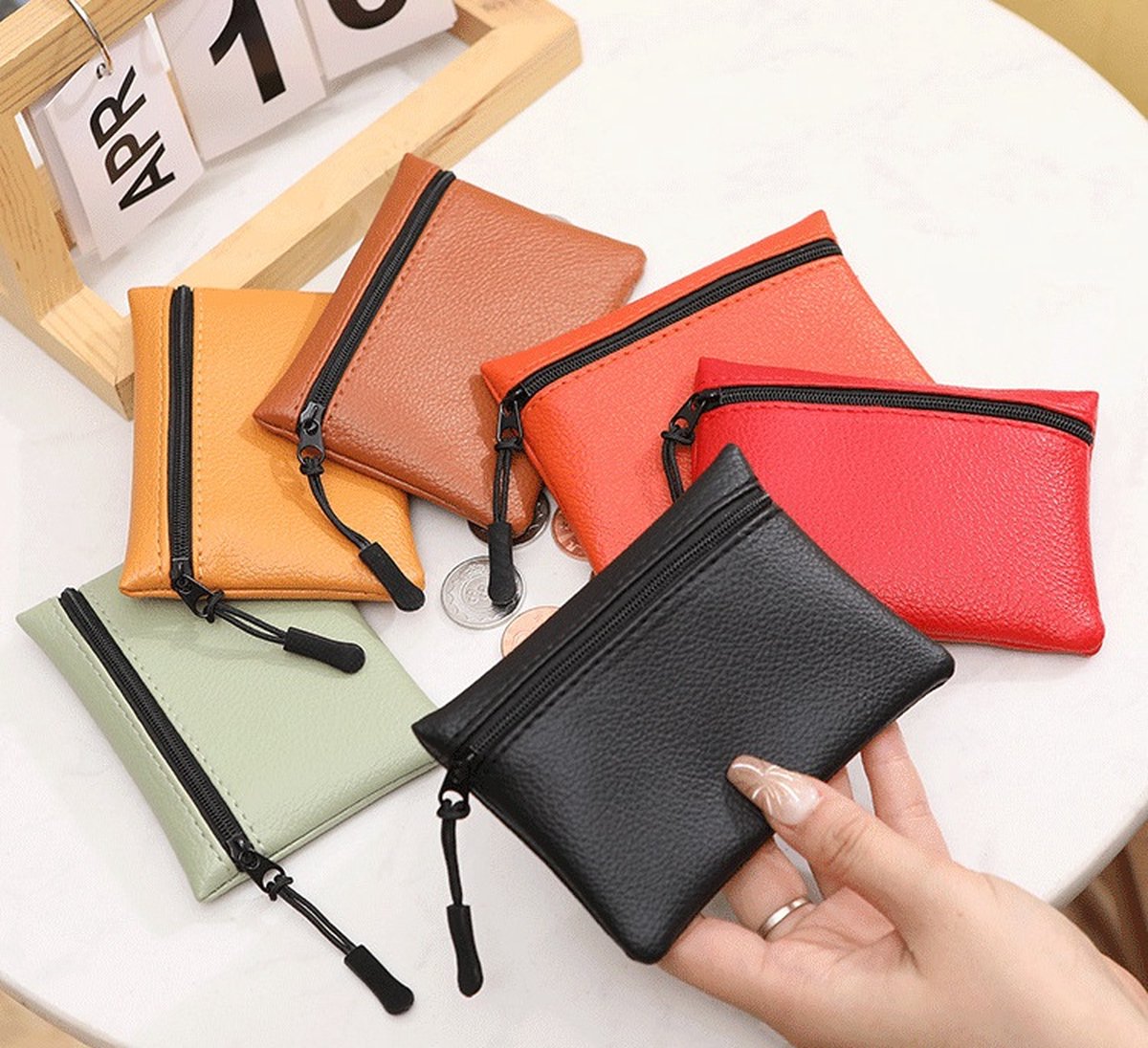 Trendy Protective Cover for Car Key | Key Pouch | Car Key Pouch | Car Key Case | PU Leather | Unisex | Green - Image 4