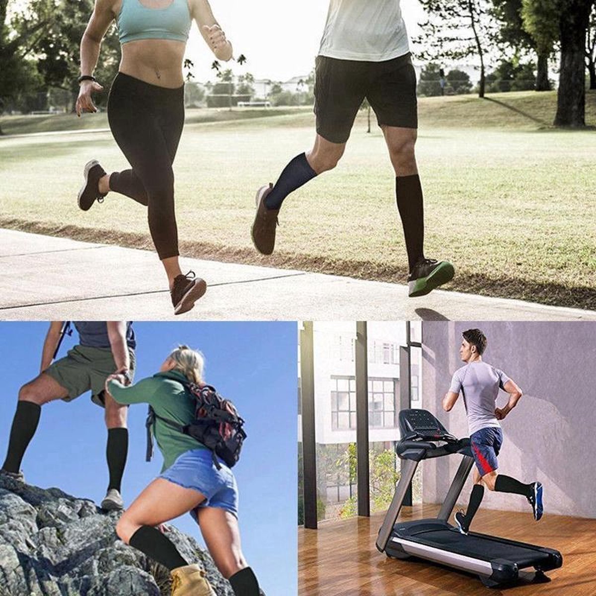 Sports Socks | Running Socks | Running | Fitness Socks | Copper Compression Socks | Support Socks | Airplane Socks | Size L/XL (40-47) | White - Image 3