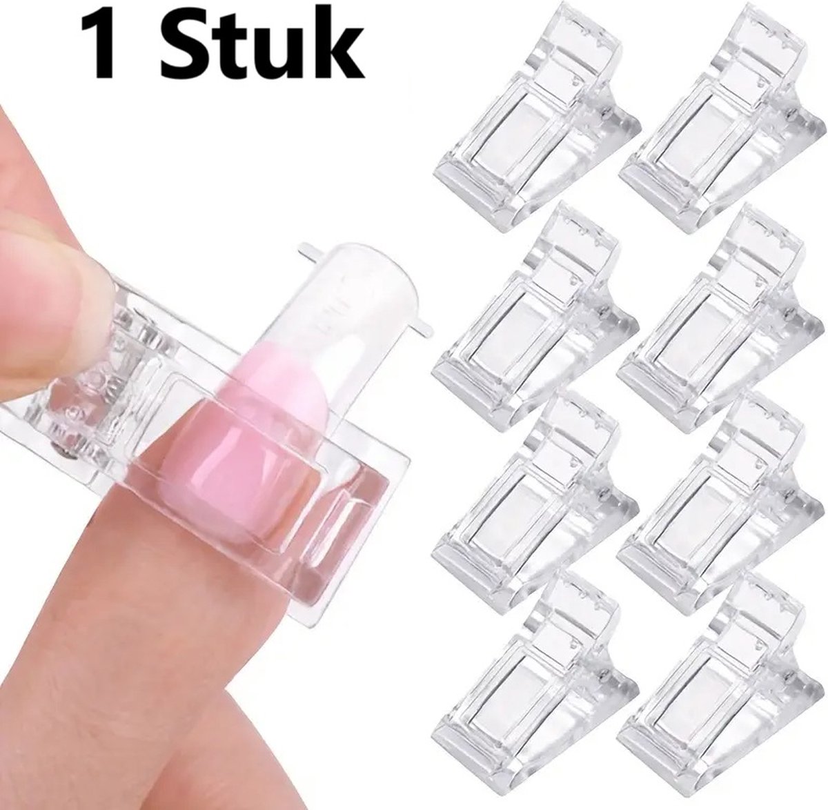 Polygel Clamp | Nail Clamp | Nail Clip | Dual Form Clamp | For Applying Gel Nails - Image 1